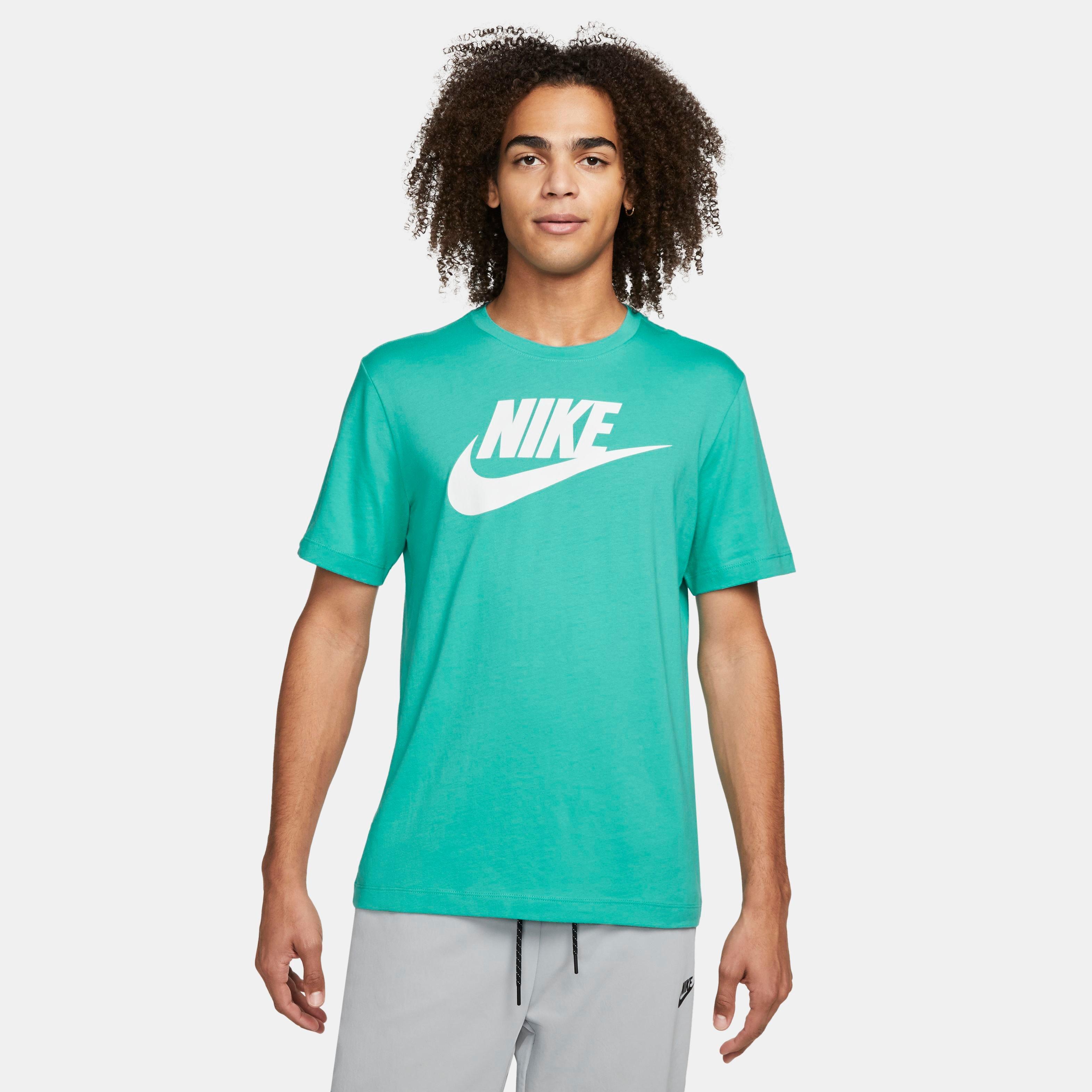 Green and blue store nike shirt